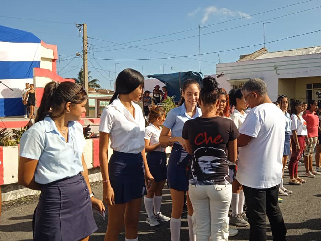 Celebran pioneros y jóvenes palmeros acto municipal por los 63 años de la OPJM y los 62 abriles de la UJC