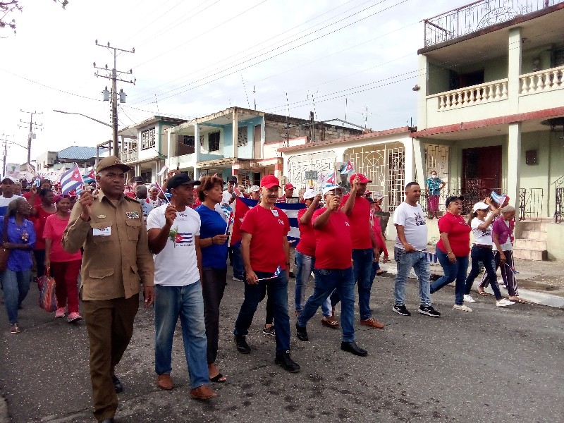 Palma Soriano vibró hoy en nueva convocatoria por el Primero de Mayo