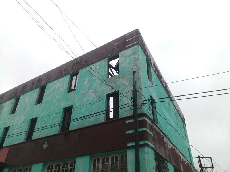 Notables afectaciones deja el huracán Melissa al Cine Liberación de Palma Soriano